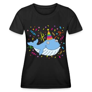 Carnaval, Carnaval, Confettis, Casquette De Fou, Lundi Gras - T-shirt sport Femme - noir - Devant - AI Model Female 172 light (172cm)