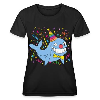 Carnaval, Carnaval, Confettis, Casquette De Fou, Lundi Gras - T-shirt sport Femme - noir - Devant - AI Model Female 172 light (172cm)