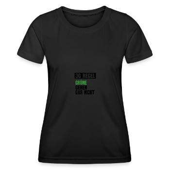 Grünen Bundestagswahl Anti Grün Satire 3G - Frauen Funktions-T-Shirt - Schwarz - Vorne - AI Model Female 172 light (172cm)
