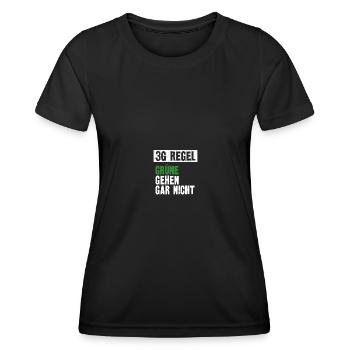 Grünen Bundestagswahl Anti Grün Satire 3G - Frauen Funktions-T-Shirt - Schwarz - Vorne - AI Model Female 172 light (172cm)