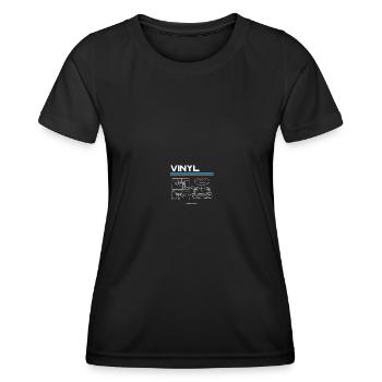 Record Player Record Collector - Women's Functional T-Shirt - black - Front - AI Model Female 172 light (172cm)
