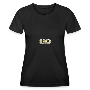 Weinschorle Schorle - Frauen Funktions-T-Shirt - Schwarz - Vorne - AI Model Female 172 light (172cm)