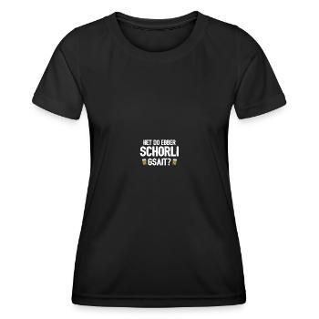 Weinschorle Schorle - Women's Functional T-Shirt - black - Front - AI Model Female 172 light (172cm)