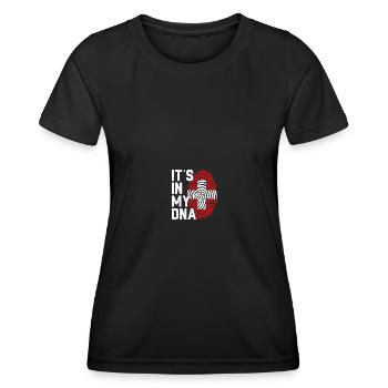 Suisse Suisse Drapeau Suisse Fanshirt Flag Cadeau - T-shirt sport Femme - noir - Devant - AI Model Female 172 light (172cm)