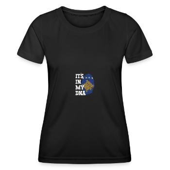 Drapeau du Kosovo Drapeau Jersey Cadeau Kosovar - T-shirt sport Femme - noir - Devant - AI Model Female 172 light (172cm)