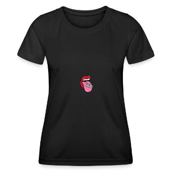 Techno Music Raver Electro Musik DJ Discjokey - Women's Functional T-Shirt - black - Front - AI Model Female 172 light (172cm)
