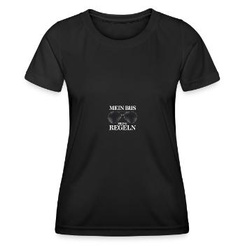 Busfahrer Geschenke Busfahrerin Bus fahren - Frauen Funktions-T-Shirt - Schwarz - Vorne - AI Model Female 172 light (172cm)