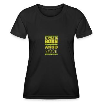 1991 - Frauen Funktions-T-Shirt - Schwarz - Vorne - AI Model Female 172 light (172cm)