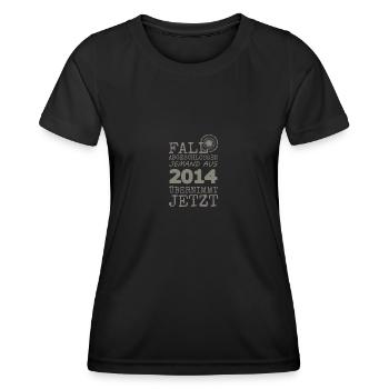 2014 - T-shirt sport Femme - noir - Devant - AI Model Female 172 light (172cm)