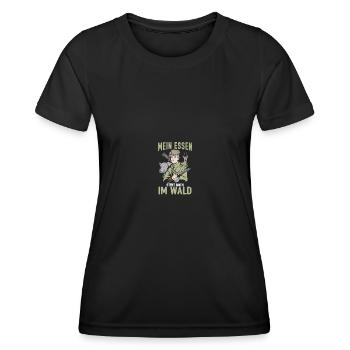 Jagd Jäger Jagen Jagdsprüche Geschenk - Frauen Funktions-T-Shirt - Schwarz - Vorne - AI Model Female 172 light (172cm)