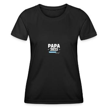 Dad 2023 Future Father-to-Be Gift - Women's Functional T-Shirt - black - Front - AI Model Female 172 light (172cm)