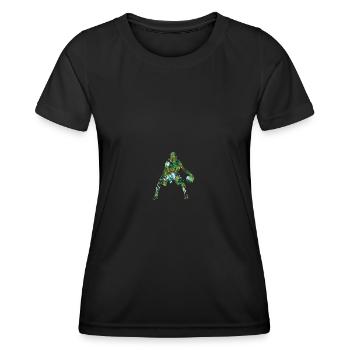 Basket-ball - T-shirt sport Femme - noir - Devant - AI Model Female 172 light (172cm)