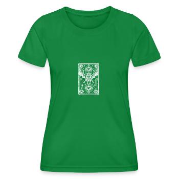 Fledermaus-Tarot - Frauen Funktions-T-Shirt - Kelly Green - Vorne - AI Model Female 172 dark (172cm)