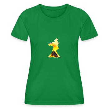 Fire Lager - Frauen Funktions-T-Shirt - Kelly Green - Vorne - AI Model Female 172 dark (172cm)