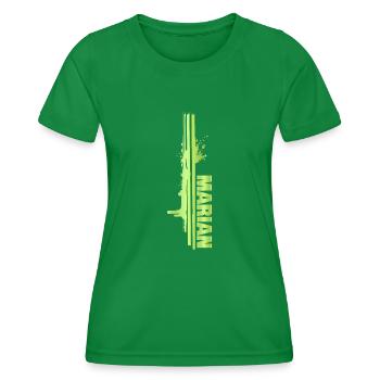 Une touche de couleur Marian - T-shirt sport Femme - vert - Devant - AI Model Female 172 dark (172cm)
