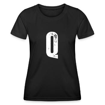 Q - Frauen Funktions-T-Shirt - Schwarz - Vorne - AI Model Female 172 light (172cm)