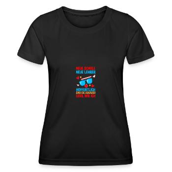 Kindergarten graduates school start school child enrollment - Women's Functional T-Shirt - black - Front - AI Model Female 172 light (172cm)