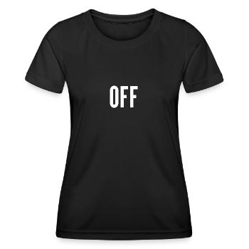 OFF - Women's Functional T-Shirt - black - Front - AI Model Female 172 light (172cm)