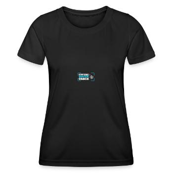 Coaching Football Father Coach Football Coach - Women's Functional T-Shirt - black - Front - AI Model Female 172 light (172cm)