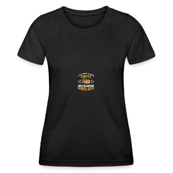 Reptilien Eidechse Leopard Gecko - Frauen Funktions-T-Shirt - Schwarz - Vorne - AI Model Female 172 light (172cm)