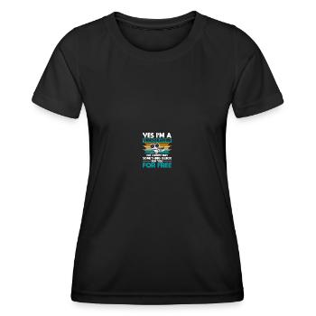 Videograf Filmemacher Filmregisseur Filmemachen - Frauen Funktions-T-Shirt - Schwarz - Vorne - AI Model Female 172 light (172cm)