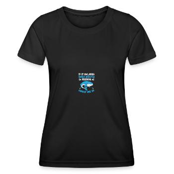 Seaworld Cetacean Orca Observation des baleines - T-shirt sport Femme - noir - Devant - AI Model Female 172 light (172cm)
