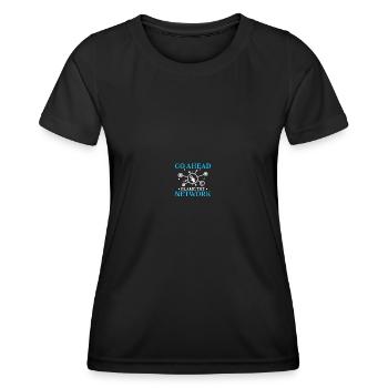 Ingénieur réseau en technologie des réseaux informatiques - T-shirt sport Femme - noir - Devant - AI Model Female 172 light (172cm)