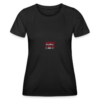 Urologist after vasectomy - Women's Functional T-Shirt - black - Front - AI Model Female 172 light (172cm)