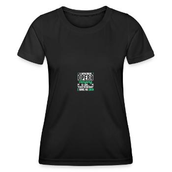 Musik Musical Chor Oper Sängerin - Frauen Funktions-T-Shirt - Schwarz - Vorne - AI Model Female 172 light (172cm)