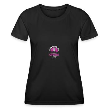 Musik Musical Chor Oper Sängerin - Frauen Funktions-T-Shirt - Schwarz - Vorne - AI Model Female 172 light (172cm)