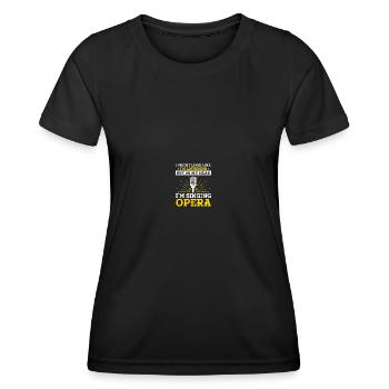 Musik Musical Chor Oper Sängerin - Frauen Funktions-T-Shirt - Schwarz - Vorne - AI Model Female 172 light (172cm)