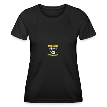 Insurance agent - Women's Functional T-Shirt - black - Front - AI Model Female 172 light (172cm)