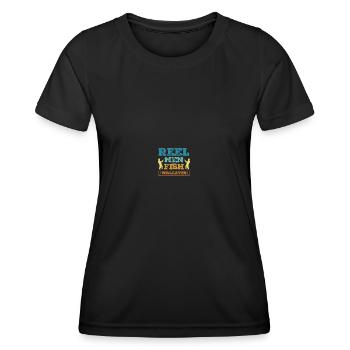 Walleye Hunter Walleye Fishing - Women's Functional T-Shirt - black - Front - AI Model Female 172 light (172cm)