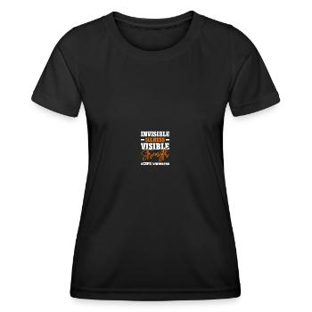 RSD CRPS-Bewusstsein - Frauen Funktions-T-Shirt - Schwarz - Vorne - AI Model Female 172 light (172cm)