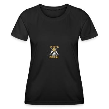 Hog Hunter Pig Hunt - Women's Functional T-Shirt - black - Front - AI Model Female 172 light (172cm)