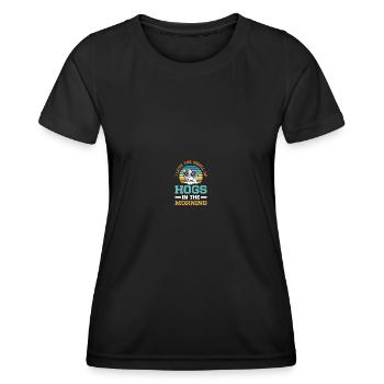 Hog Hunter Pig Hunt - Women's Functional T-Shirt - black - Front - AI Model Female 172 light (172cm)