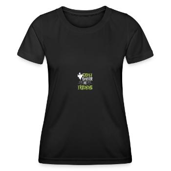 Paranormal Investigator Ghostbusters - Women's Functional T-Shirt - black - Front - AI Model Female 172 light (172cm)