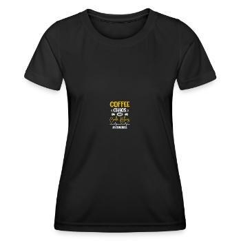 Soins intensifs infirmiers - T-shirt sport Femme - noir - Devant - AI Model Female 172 light (172cm)