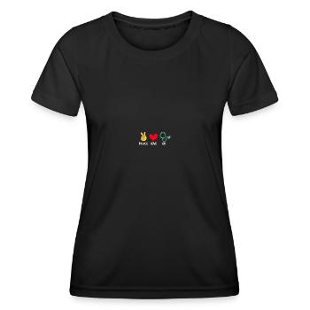 Service d’urgence Infirmière d’urgence Service d’urgence - T-shirt sport Femme - noir - Devant - AI Model Female 172 light (172cm)