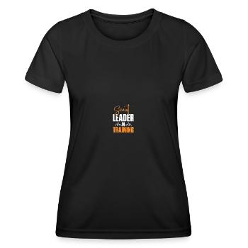 Chef scout - T-shirt sport Femme - noir - Devant - AI Model Female 172 light (172cm)
