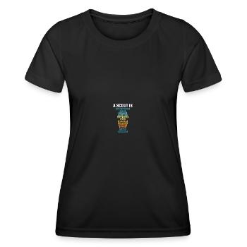 Scouting Pfadfinder - Frauen Funktions-T-Shirt - Schwarz - Vorne - AI Model Female 172 light (172cm)