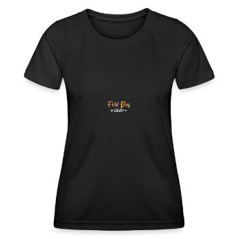 Journée d’excursion de l’enseignant sur le terrain - T-shirt sport Femme - noir - Devant - AI Model Female 172 light (172cm)