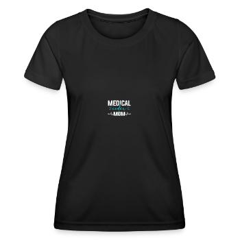 Medical Coding Medical Coders - Women's Functional T-Shirt - black - Front - AI Model Female 172 light (172cm)