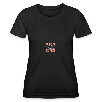Medical Coding Medical Coders - Women's Functional T-Shirt - black - Front - AI Model Female 172 light (172cm)