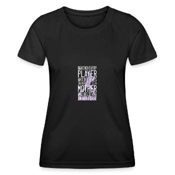 Softball - T-shirt sport Femme - noir - Devant - AI Model Female 172 light (172cm)