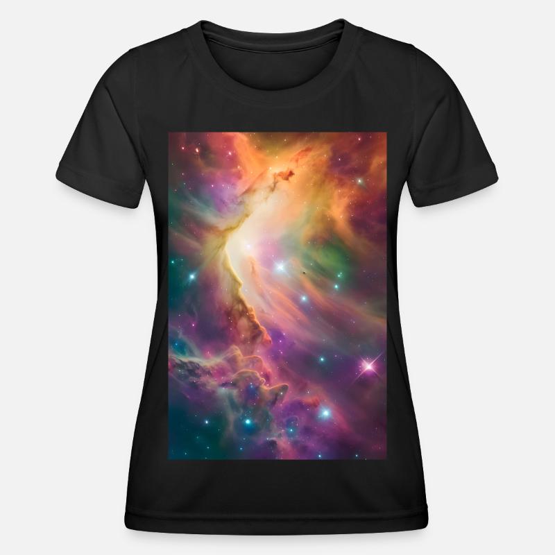 Unknown Star Nebula 1 - Women's Functional T-Shirt - black