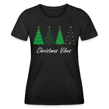 Tannenbaum Tanne Weihnachten Feier Geschenk Freund - Frauen Funktions-T-Shirt - Schwarz - Vorne - AI Model Female 172 light (172cm)