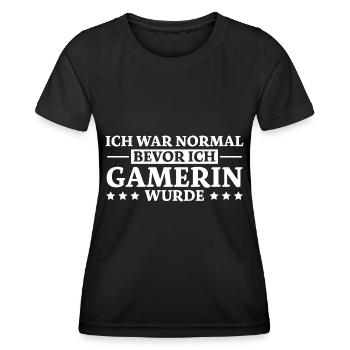 Gamerin Spruch Videospiel Sprüche Gamerin Geschenk - Frauen Funktions-T-Shirt - Schwarz - Vorne - AI Model Female 172 light (172cm)