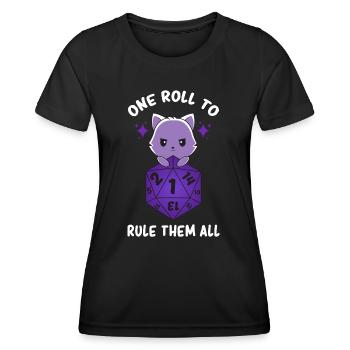 Tabletop Games Dungeon - Role Playing Dice Master - Women's Functional T-Shirt - black - Front - AI Model Female 172 light (172cm)