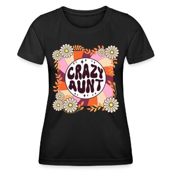 Geschenk Humor Retro Thema für Tata Frauen - Frauen Funktions-T-Shirt - Schwarz - Vorne - AI Model Female 172 light (172cm)